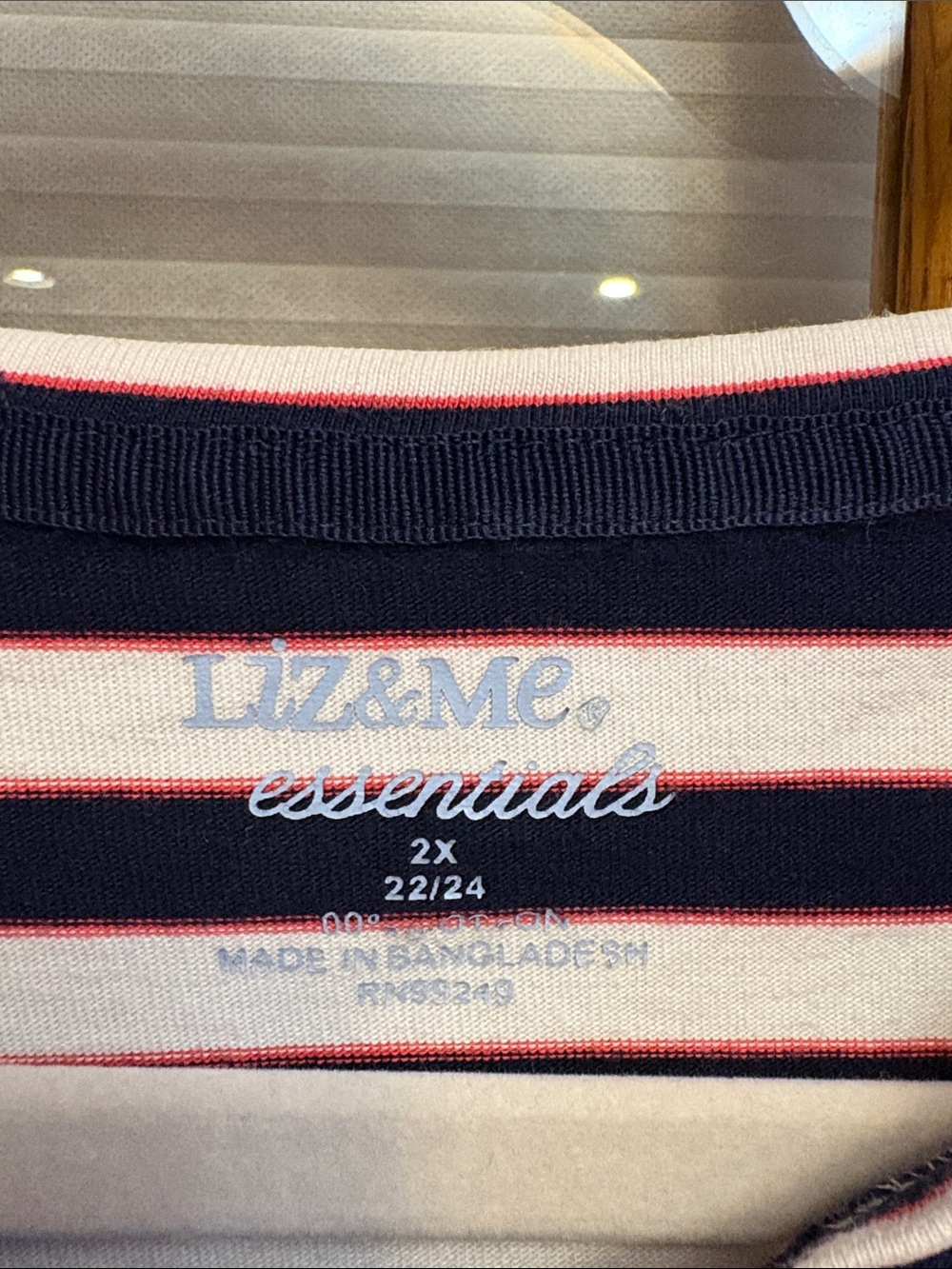 Liz & Me Striped Tee - Picture 2 of 4